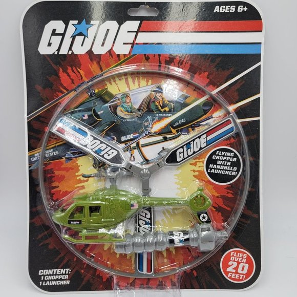 G.I. Joe Flying Chopper Launcher Toy Helicopter Launching Flyer - Picture 2 of 3